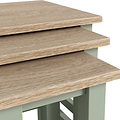 Farrow Nest of Tables Washed Oak Sage from Roseland Furniture