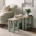 Farrow Nest of Tables Washed Oak Sage from Roseland Furniture