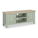 Farrow Sage Large 120cm TV Unit with metal handles from Roseland Furniture