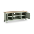 Farrow 120cm TV Unit Washed Oak Sage from Roseland Furniture