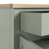 Farrow Mini Sideboard Washed Oak Sage from Roseland Furniture
