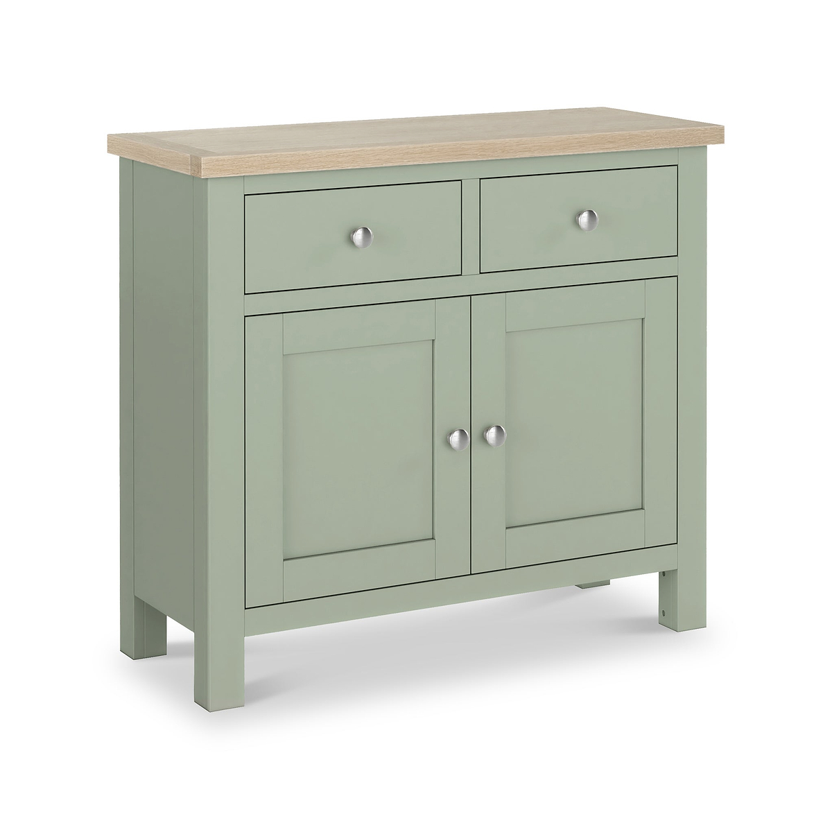 Farrow Sage Small Sideboard with metal handles from Roseland Furniture