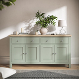 Farrow Extra Large Sideboard Washed Oak Sage from Roseland Furniture