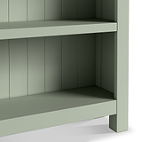 Farrow Large Bookcase Washed Oak Sage from Roseland Furniture