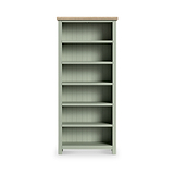 Farrow Large Bookcase Washed Oak Sage from Roseland Furniture