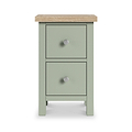 Farrow Slim Bedside Washed Oak Sage from Roseland Furniture
