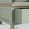 Farrow Gents Wardrobe Washed Oak Sage from Roseland Furniture