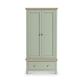 Farrow Gents Wardrobe Washed Oak Sage from Roseland Furniture