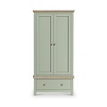 Farrow Gents Wardrobe Washed Oak Sage from Roseland Furniture