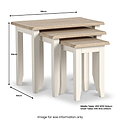 Bramley Nest of Tables from Roseland Furniture