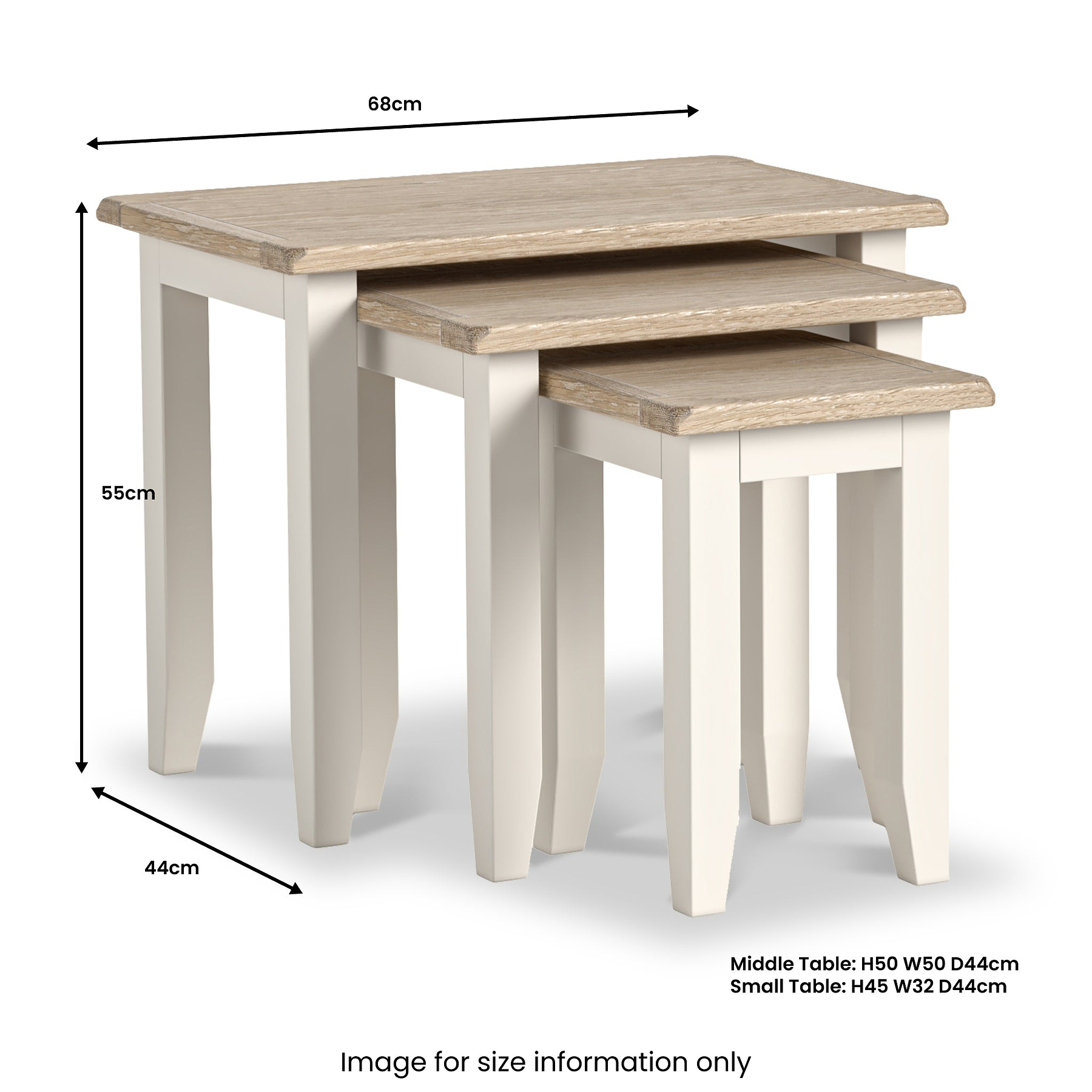 Bramley Nest of Tables from Roseland Furniture