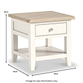 Bramley 1 Drawer Lamp Table from Roseland Furniture
