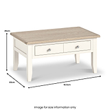 Bramley 2 Drawer Coffee Table from Roseland Furniture