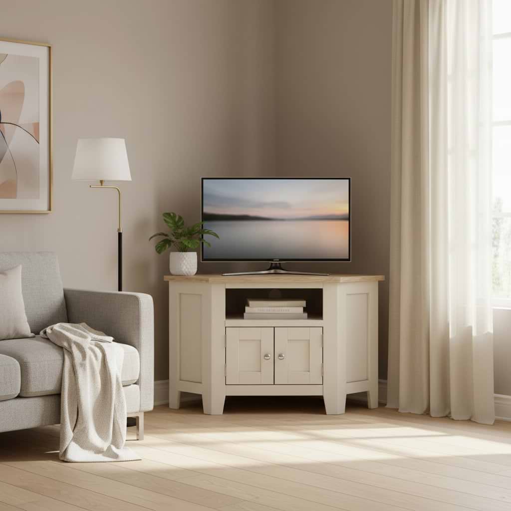 Bramley Corner TV Unit from Roseland Furniture