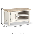 Bramley 90cm TV Unit from Roseland Furniture