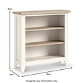 Bramley Low Bookcase from Roseland Furniture
