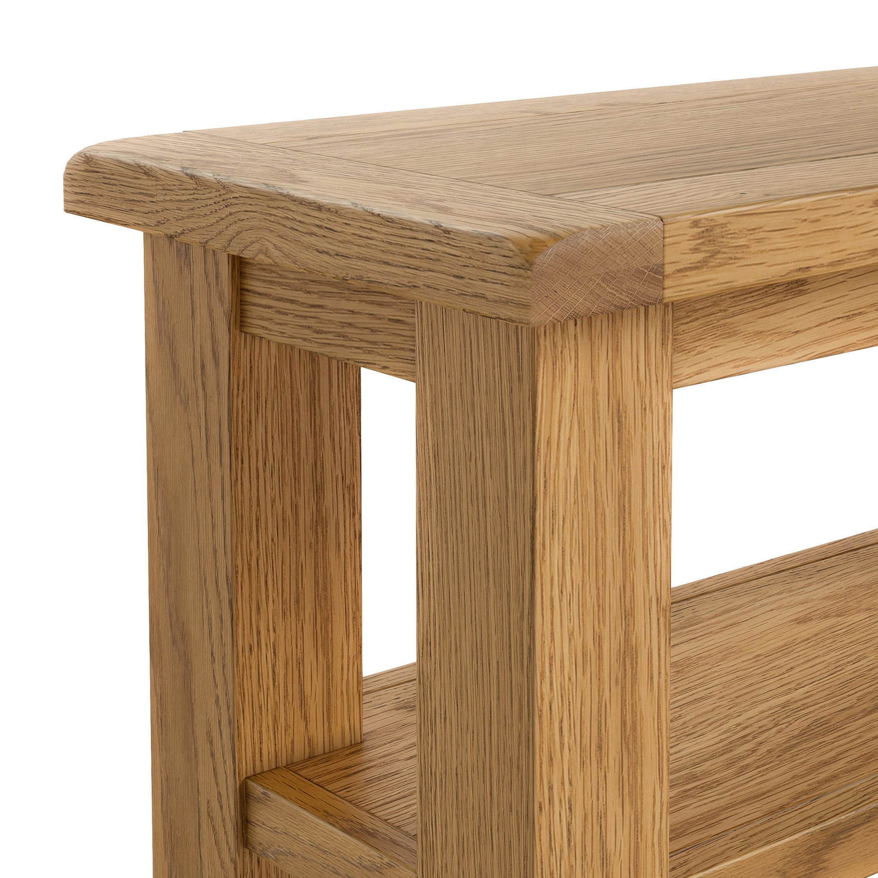 Zelah Oak Sofa Side Table from Roseland Furniture