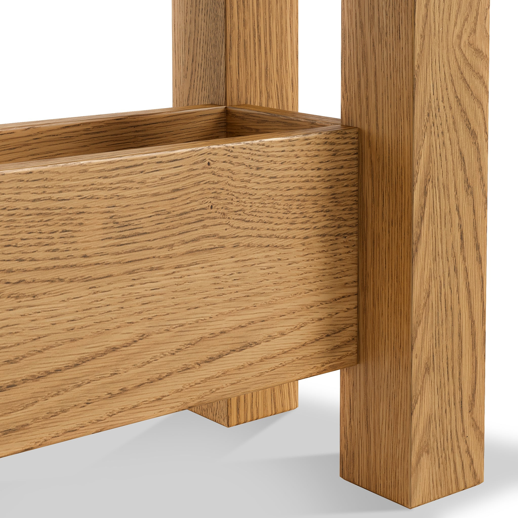 Zelah Oak Sofa Side Table from Roseland Furniture