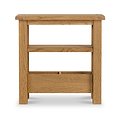 Zelah Oak Sofa Side Table from Roseland Furniture