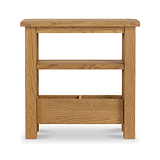 Zelah Oak Sofa Side Table from Roseland Furniture