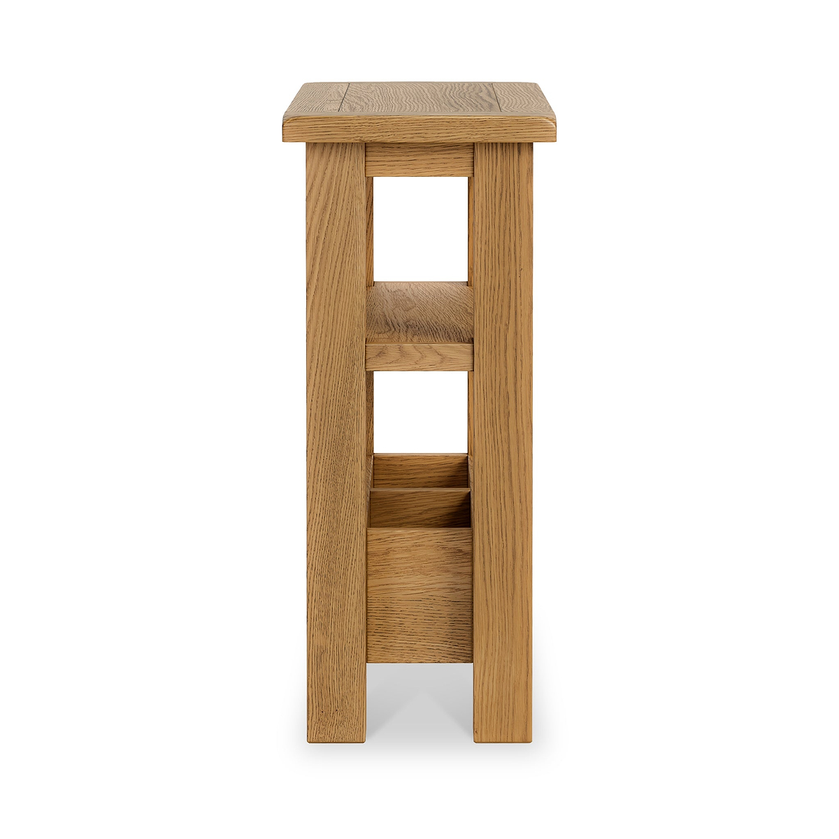 Zelah Oak Sofa Side Table from Roseland Furniture