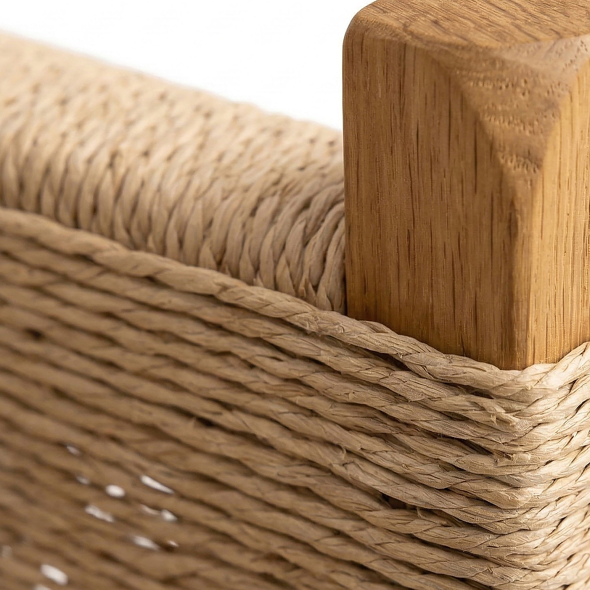 Zelah Oak Woven Dining Chair Size1 from Roseland Furniture