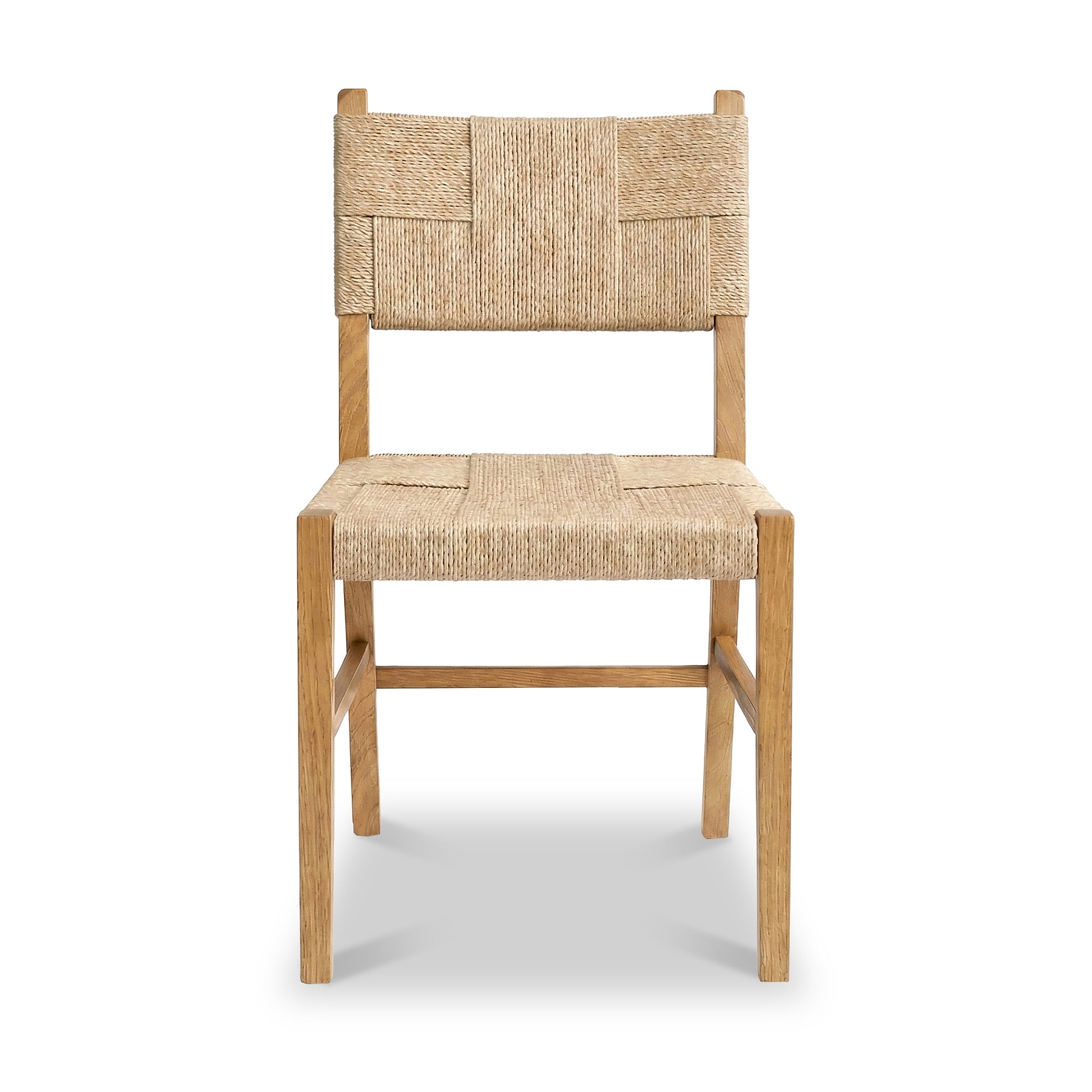 Zelah Oak Woven Dining Chair Size1 from Roseland Furniture