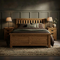 Zelah Oak Ottoman Storage Bed Frame Double from Roseland Furniture