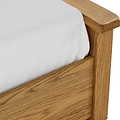 Zelah Oak Ottoman Storage Bed Frame Double Size1 from Roseland Furniture