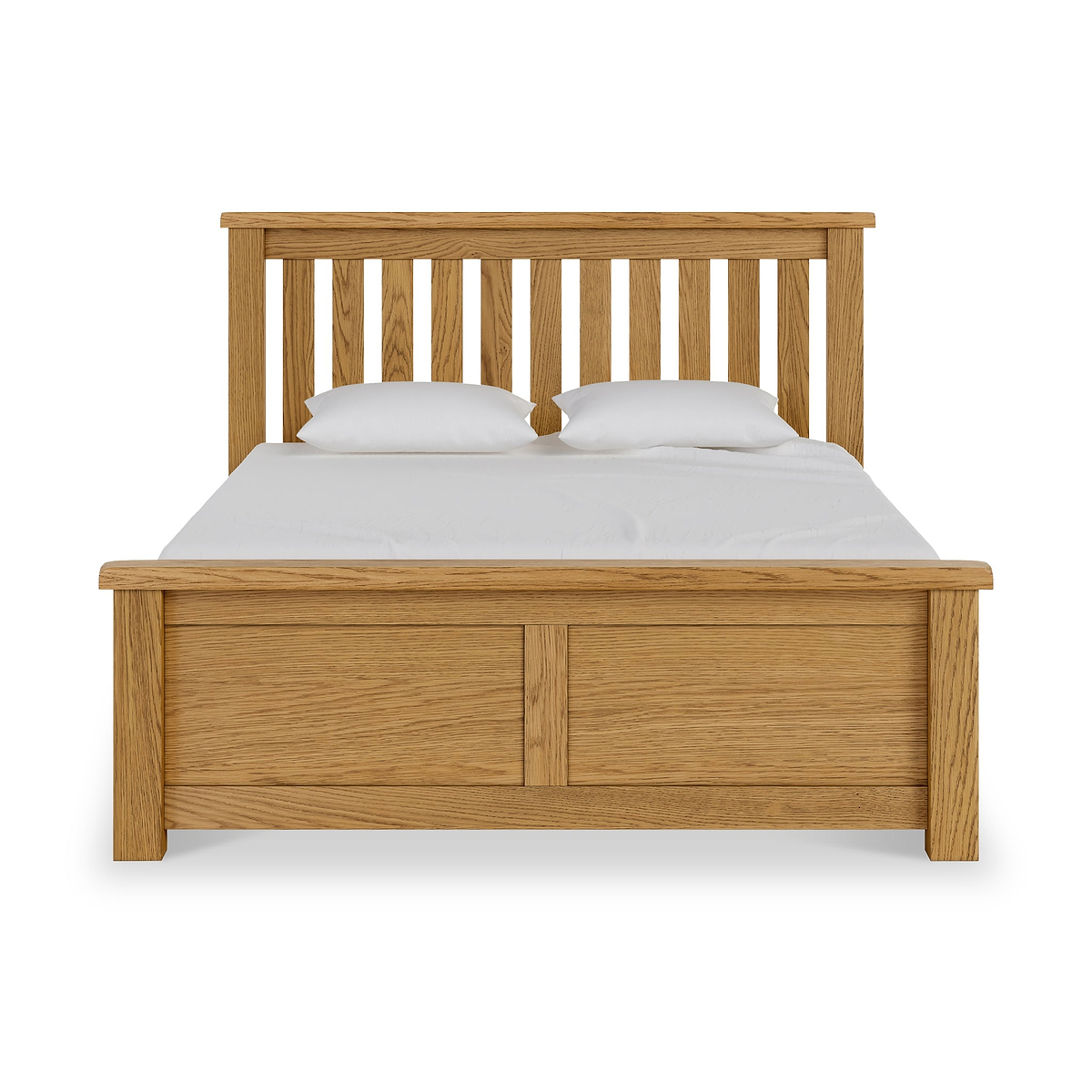 Zelah Oak Ottoman Storage Bed Frame King Side1 from Roseland Furniture