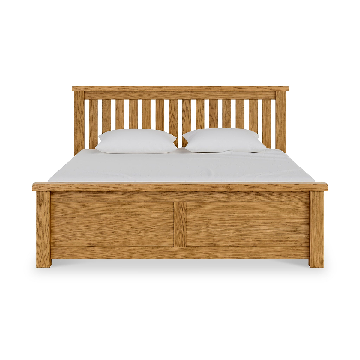 Zelah Oak Ottoman Storage Bed Frame Superking Angle1 from Roseland Furniture