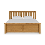 Zelah Oak Ottoman Storage Bed Frame Superking Angle1 from Roseland Furniture