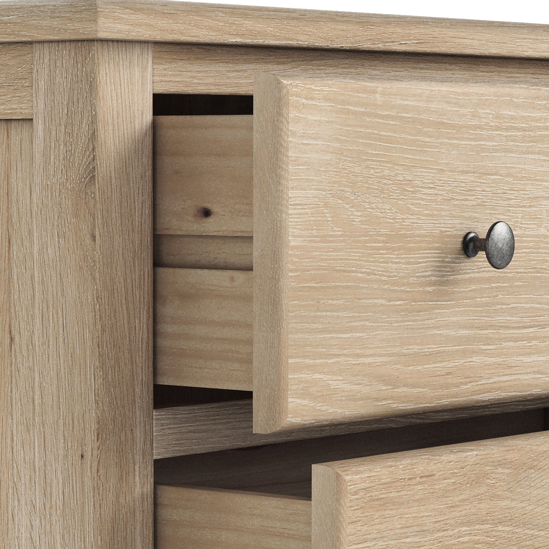 Celine Washed Oak XL 2 Over 3 Drawer Chest from Roseland Furniture
