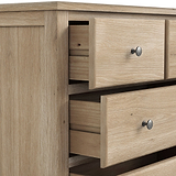 Celine Washed Oak XL 2 Over 3 Drawer Chest from Roseland Furniture