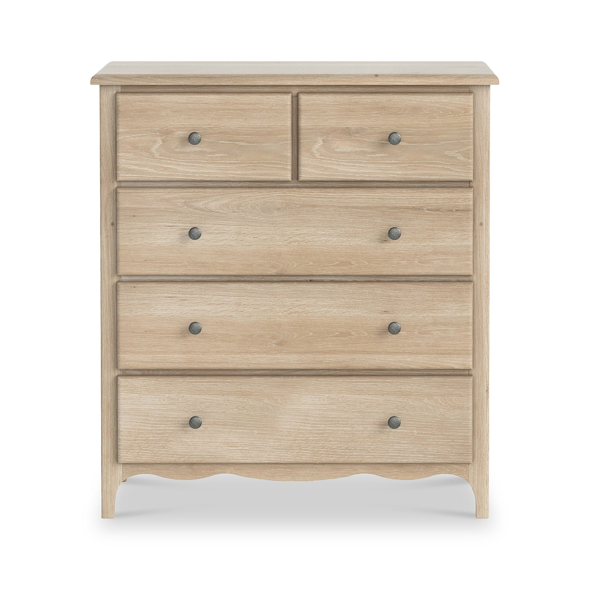 Celine Washed Oak XL 2 Over 3 Drawer Chest from Roseland Furniture