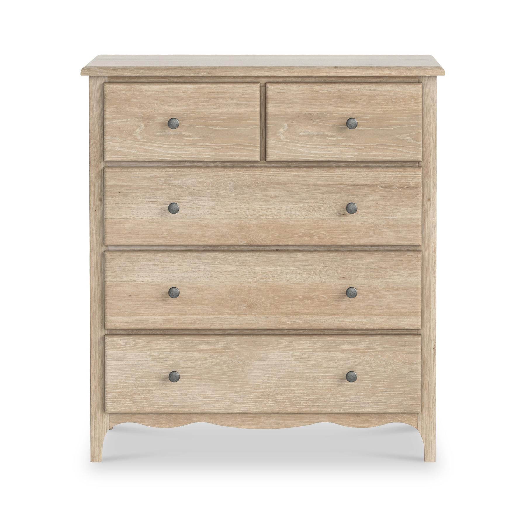 Celine Washed Oak XL 2 Over 3 Drawer Chest from Roseland Furniture