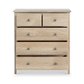 Celine Washed Oak XL 2 Over 3 Drawer Chest from Roseland Furniture