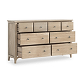 Celine Washed Oak XL 8 Drawer Chest from Roseland Furniture