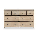 Celine Washed Oak XL 8 Drawer Chest from Roseland Furniture