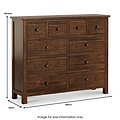 Duchy Acacia 4 Over 6 Chest from Roseland Furniture