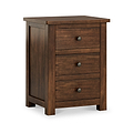 Duchy Acacia XL 3 Drawer Bedside from Roseland Furniture