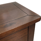Duchy Acacia XL 3 Drawer Bedside from Roseland Furniture