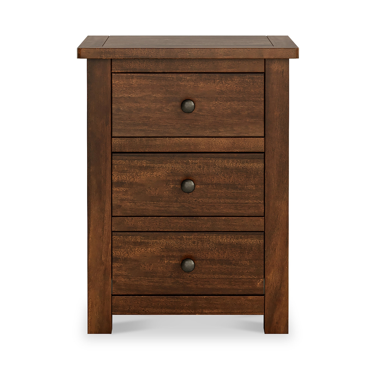Duchy Acacia XL 3 Drawer Bedside from Roseland Furniture
