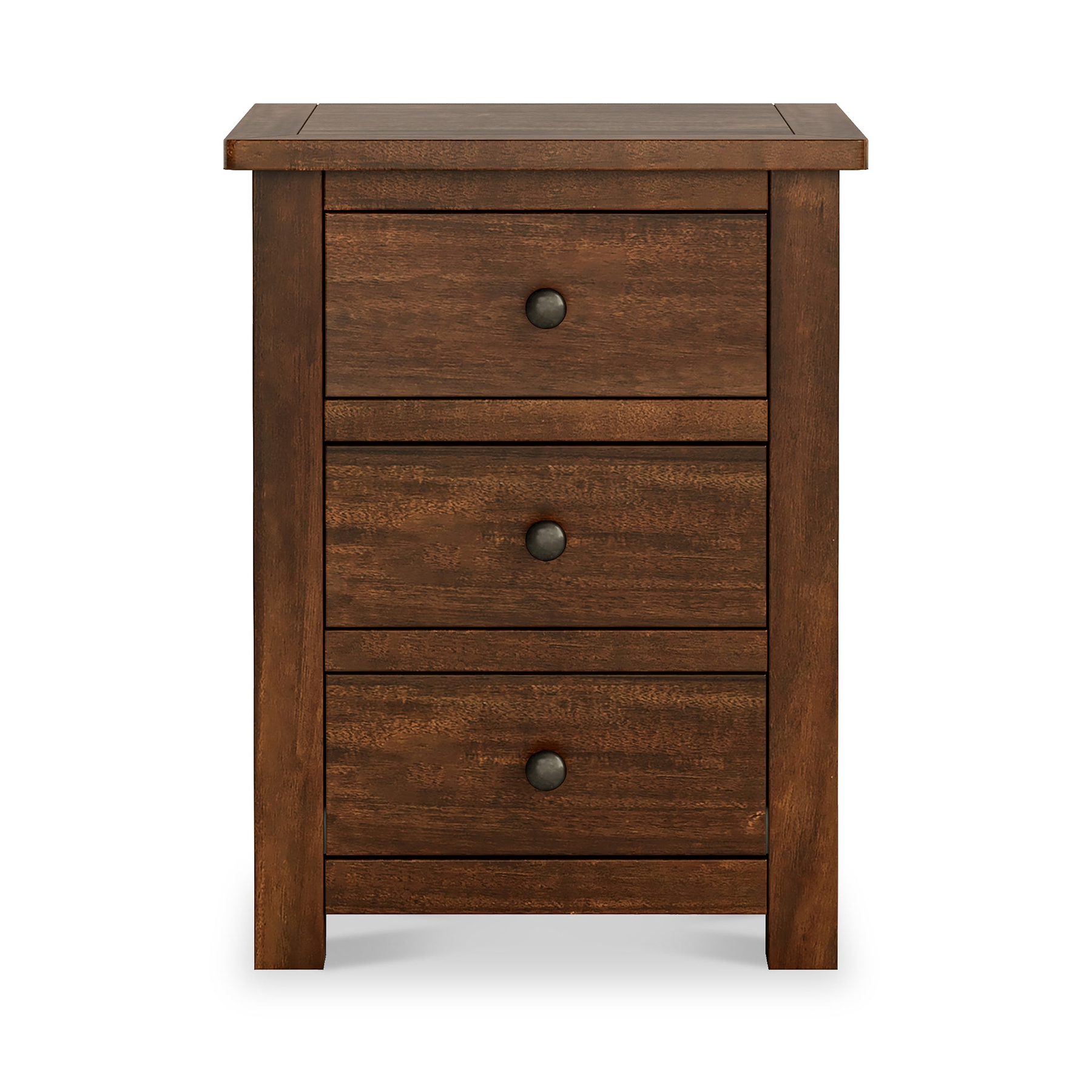 Duchy Acacia XL 3 Drawer Bedside from Roseland Furniture