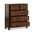 Duchy Acacia XL 2 Over 3 Chest from Roseland Furniture