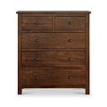 Duchy Acacia XL 2 Over 3 Chest from Roseland Furniture