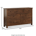 Duchy Acacia XL 8 Drawer Chest from Roseland Furniture