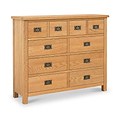 Surrey Oak 4 Over 6 Chest Of Drawers from Roseland Furniture