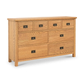Surrey Oak XL 8 Drawer Chest from Roseland Furniture