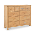 London Oak 4 Over 6 Chest Of Drawers from Roseland Furniture